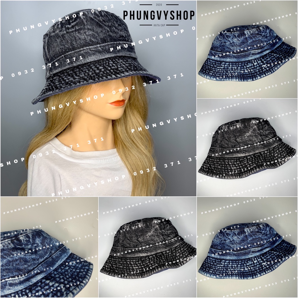 Mũ bucket đơn giản nam nữ thoáng mát- JEAN TRƠN - nón tai bèo vành