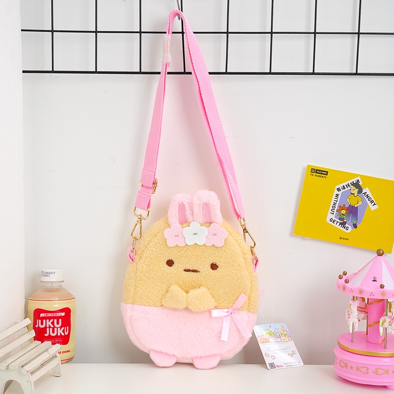Túi Đeo Vai Kiểu Hoạt Hình Sumikko Gurashi Nhồi Bông Đáng Yêu Cho Bé Gái