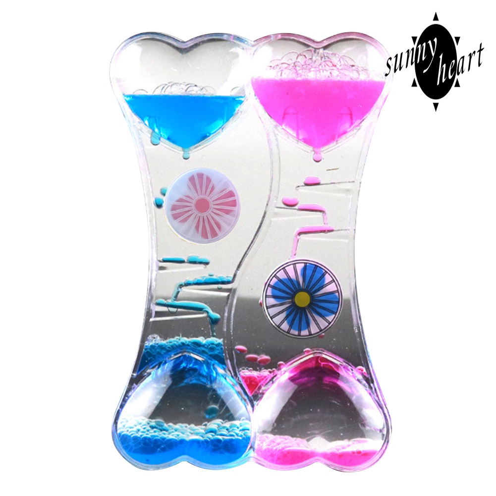 Đồng Hồ Cát Thủy Tinh Thiết Kế Hình Trái Tim Xinh Xắn