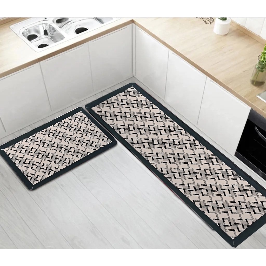 Thảm bếp khổ lớn hình chữ L 2 tấm