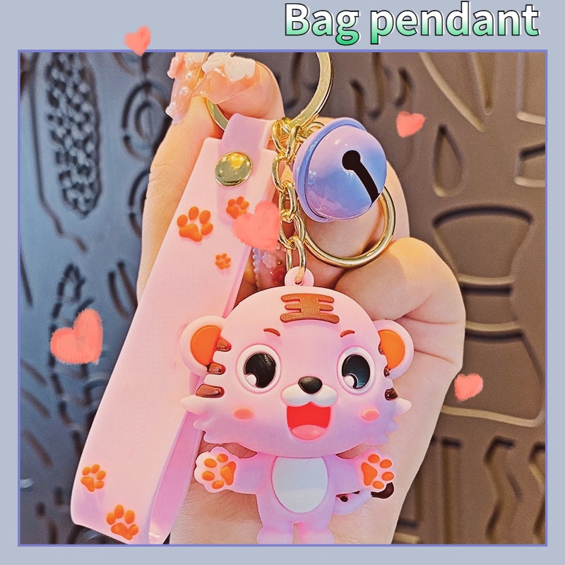 Búp Bê Hổ Con Hoạt Hình Đáng Yêu Có Khóa Cài Trang Trí Túi Xách