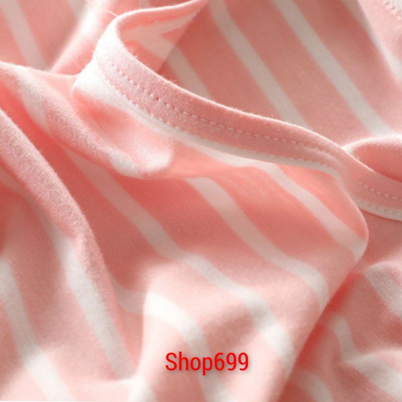 ÁO THUN COTTON KẺ NGANG MẶC BẦU BÍ HOẶC SAU SINH KÈM MÚT BRA. HÀNG QC CHẤT LƯỢNG CAO
