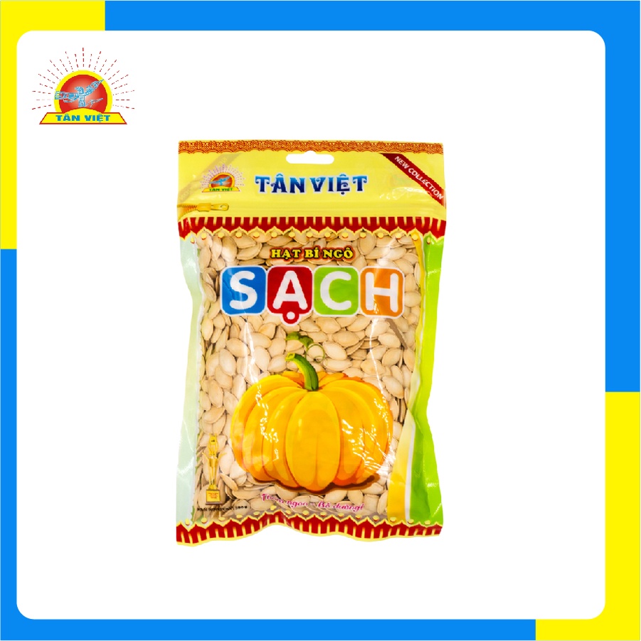 Hạt Bí Tân Việt Đủ Loại Sạch Hay Vị Muối An Toàn Vệ Sinh Thực Phẩm Gói 90gr - 380gr