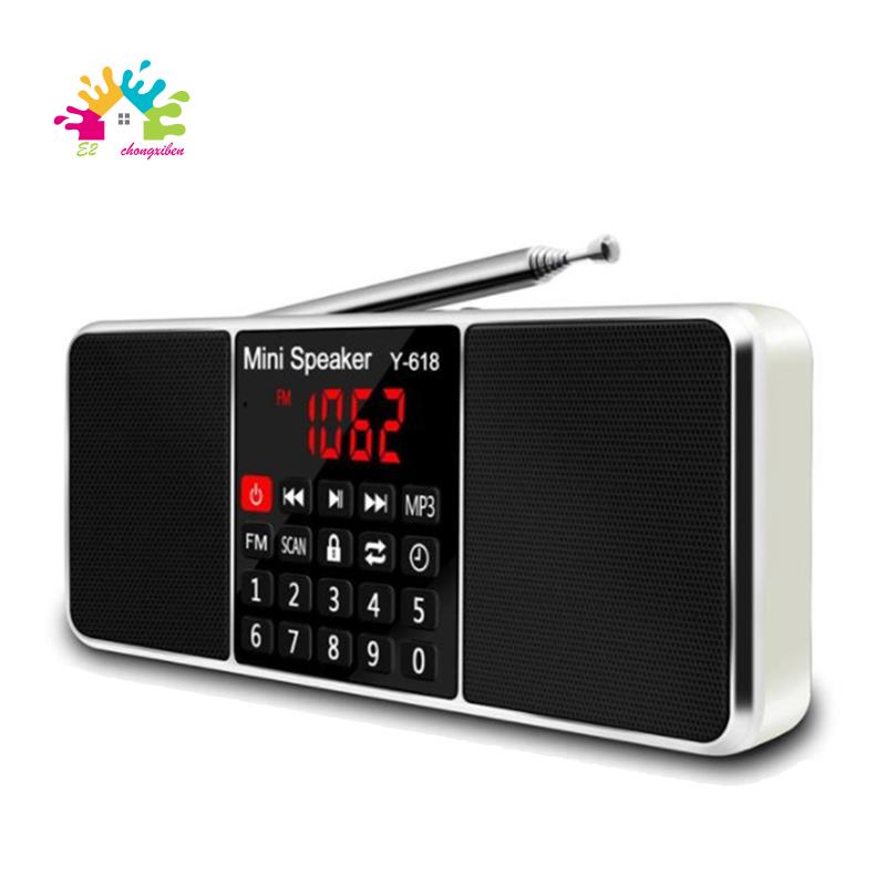 Radio FM MP3 kỹ thuật số hỗ trợ thẻ nhớ USB có màn hình LED hiển thị thời gian chuyện dụng
