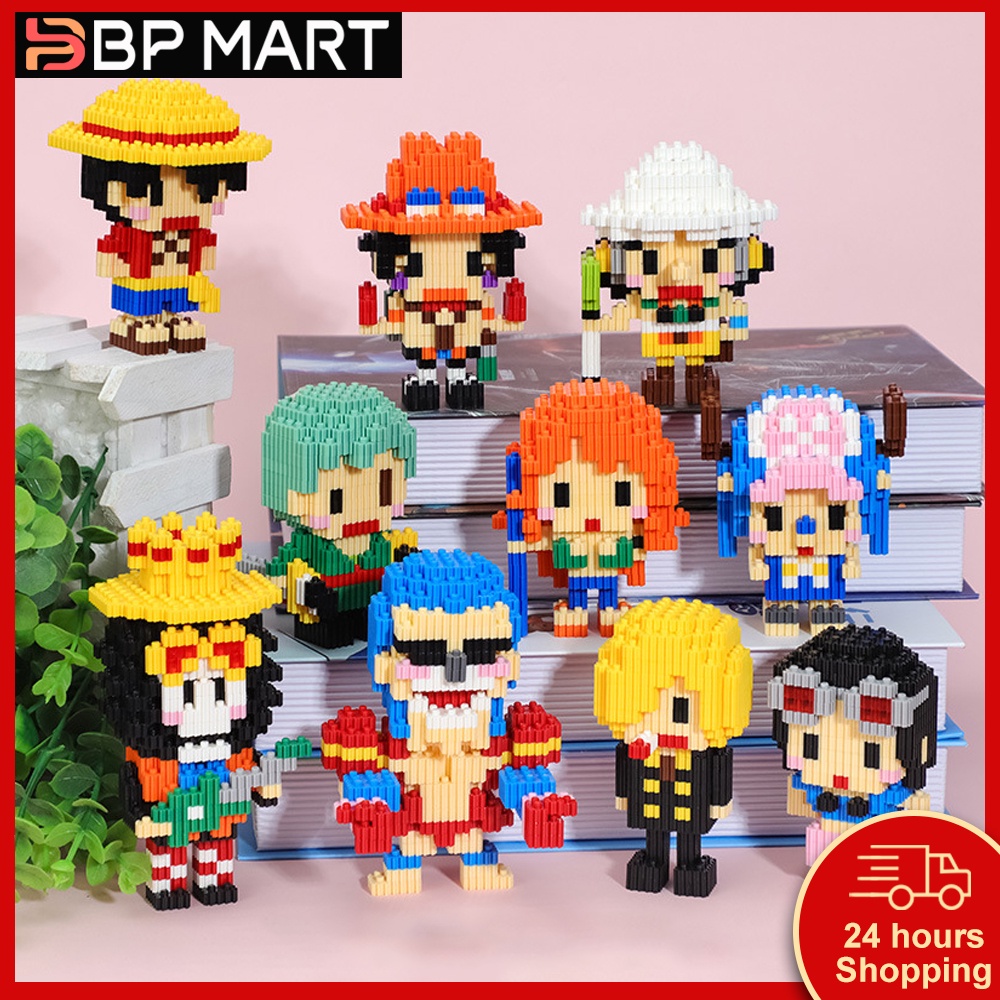 Đồ chơi lắp ráp mô hình BP MART nhân vật Luffy Kakashi trong anime One Piece 3D mini xinh xắn
