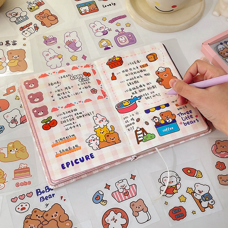 Bộ 100 Miếng Dán Chống Thấm Nước Hình Thú Hoạt Hình Đáng Yêu
