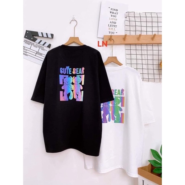 Áo phản quang hai con gấu cute LN12