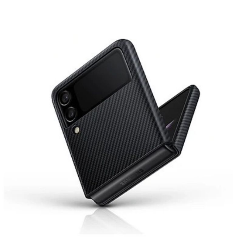 Samsung galaxy Z FOLD 4 / Z FLIP 3 5G / z flip 3 _ ốp lưng vân cacbon ĐEN sang chảnh