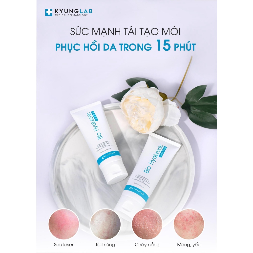 Mặt nạ KYUNG LAB VITAMIN B9 BIO HYALURONIC FACE MASK cấp ẩm, làm dịu da, ngừa lão hóa 100ml