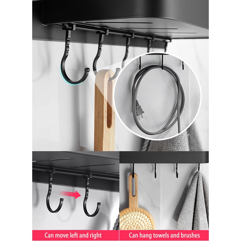 Móc treo đồ MEIDOO gắn tường bằng kim loại không cần đục lỗ