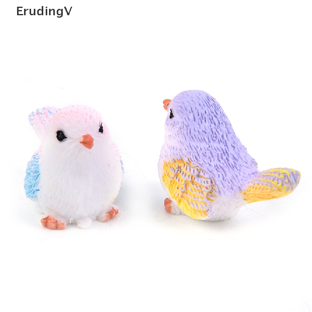 Mô Hình Chú Chim Hoạt Hình Mini Trang Trí Sân Vườn