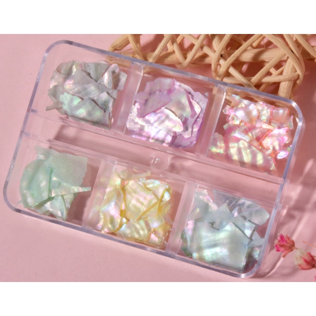 SET XÀ CỪ 6 Ô TRANG TRÍ NAIL