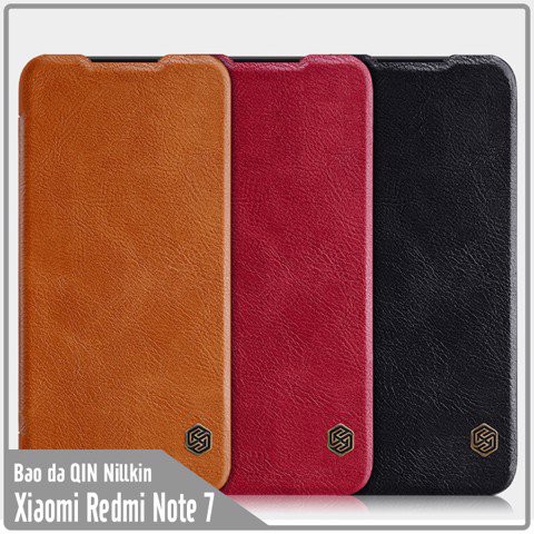Bao da cho Xiaomi Redmi Note 7 2019 hiệu Nillkin QIN leather chính hãng