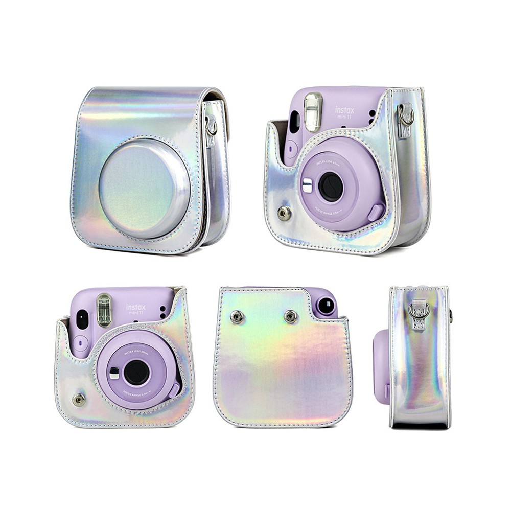 Bộ Túi Da Pu Đựng Máy Ảnh Fujifilm Instax Mini 11 + Album Chứa 64 Ảnh + Phụ Kiện Trang Trí Ảnh 10 Trong 1