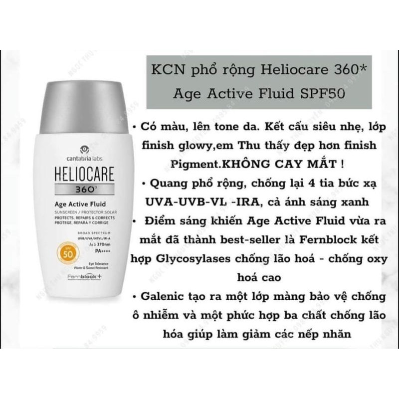 KEM CHỐNG NẮNG HELIOCARE AGE ACTIVE FUILD