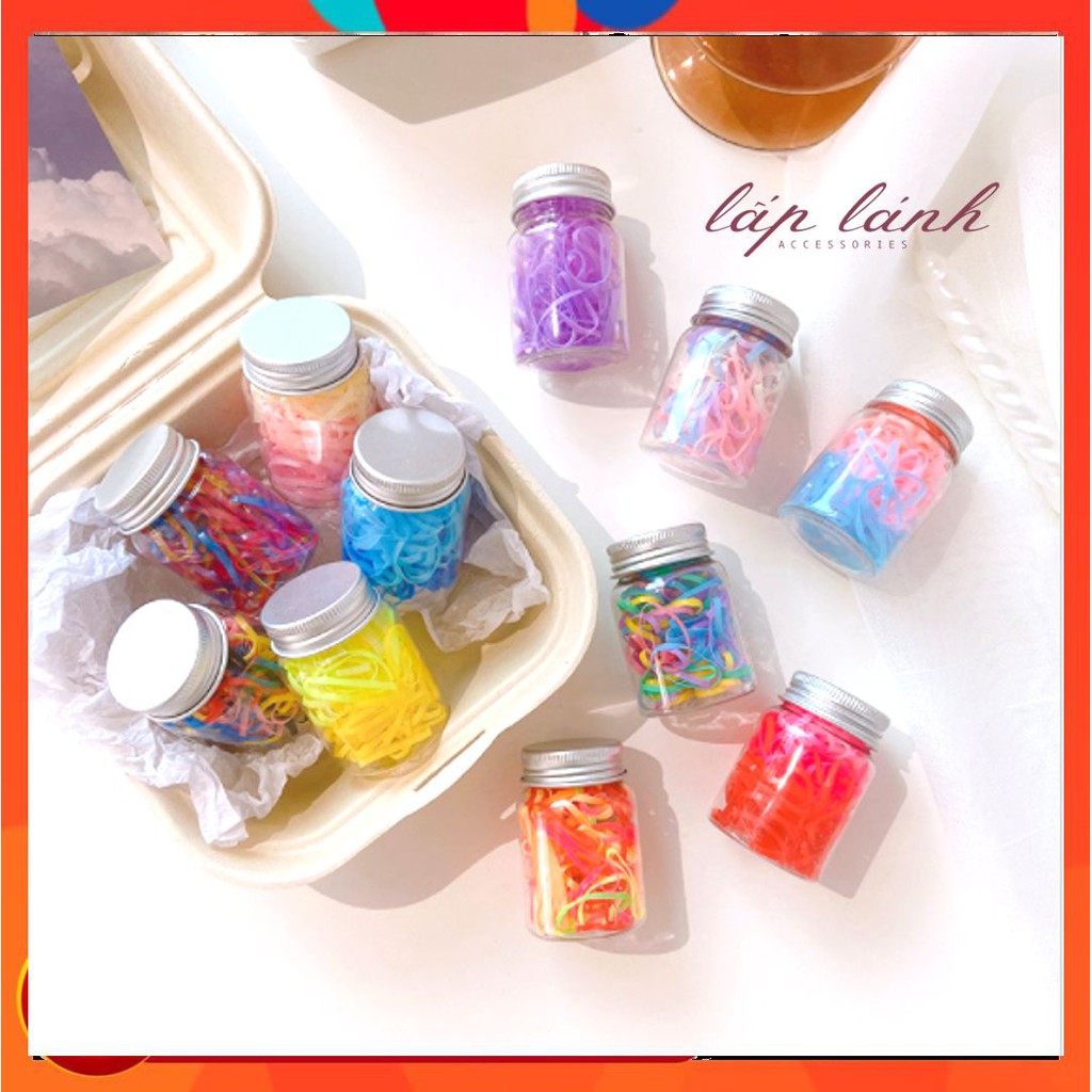 [Có sẵn] SET THUN CỘT TÓC ĐỦ MÀU DỄ THƯƠNG PHỤ KIỆN THỜI TRANG