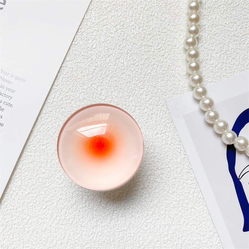 Giá Đỡ Điện Thoại Tròn Màu Laser Trơn Họa Tiết Hoạt Hình