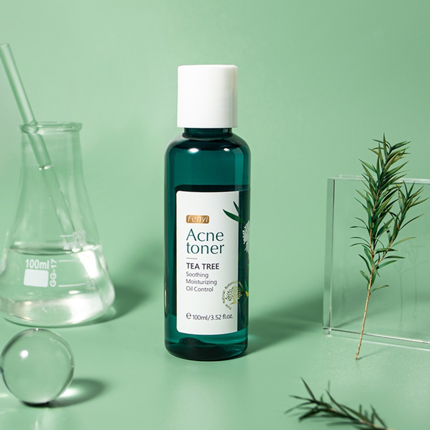 Toner Chiết Xuất Tràm Trà Hỗ trợ giảm mụn Dưỡng Ẩm Làm Trắng Da Kiềm Dầu Se Khít Lỗ Chân Lông Chống Lão Hóa 100ml