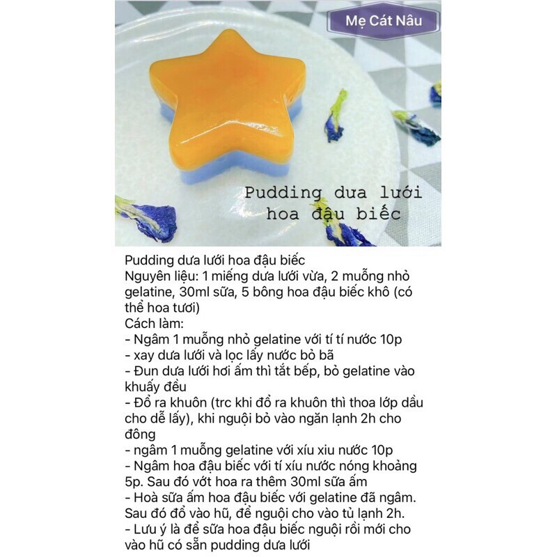 Gelatin hữu cơ Ruf dạng bột làm pudding, bánh cho bé ăn dặm - Date: 4/2026