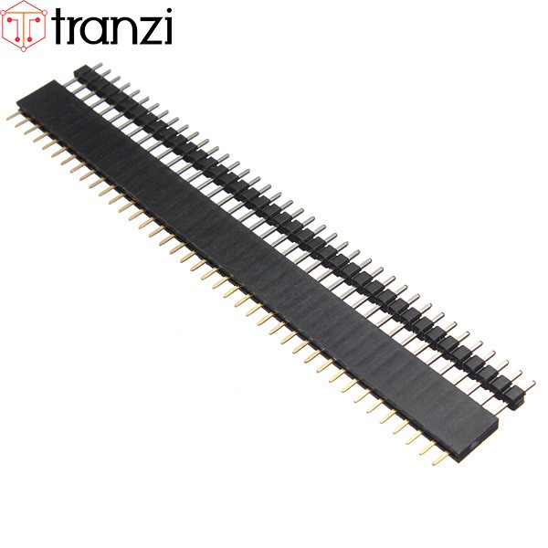 Giăm cắm 2.54mm đơn đực thẳng 3P 11.34mm xanh lam - túi 50 cái