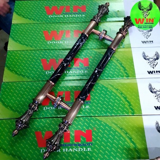 Tay nắm cửa inox vân đá đen tay cầm cửa chính đẹp