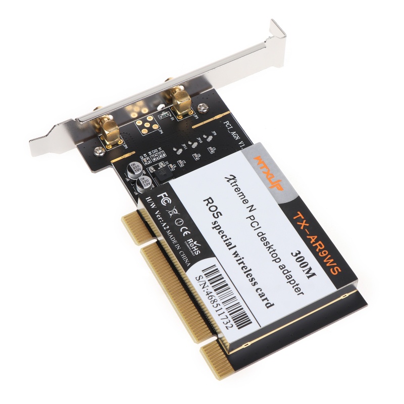 Thẻ WiFi Băng Tần Kép Không Dây AR9223 300M PCI Dành Cho Máy Tính Để Bàn Chơi Game
