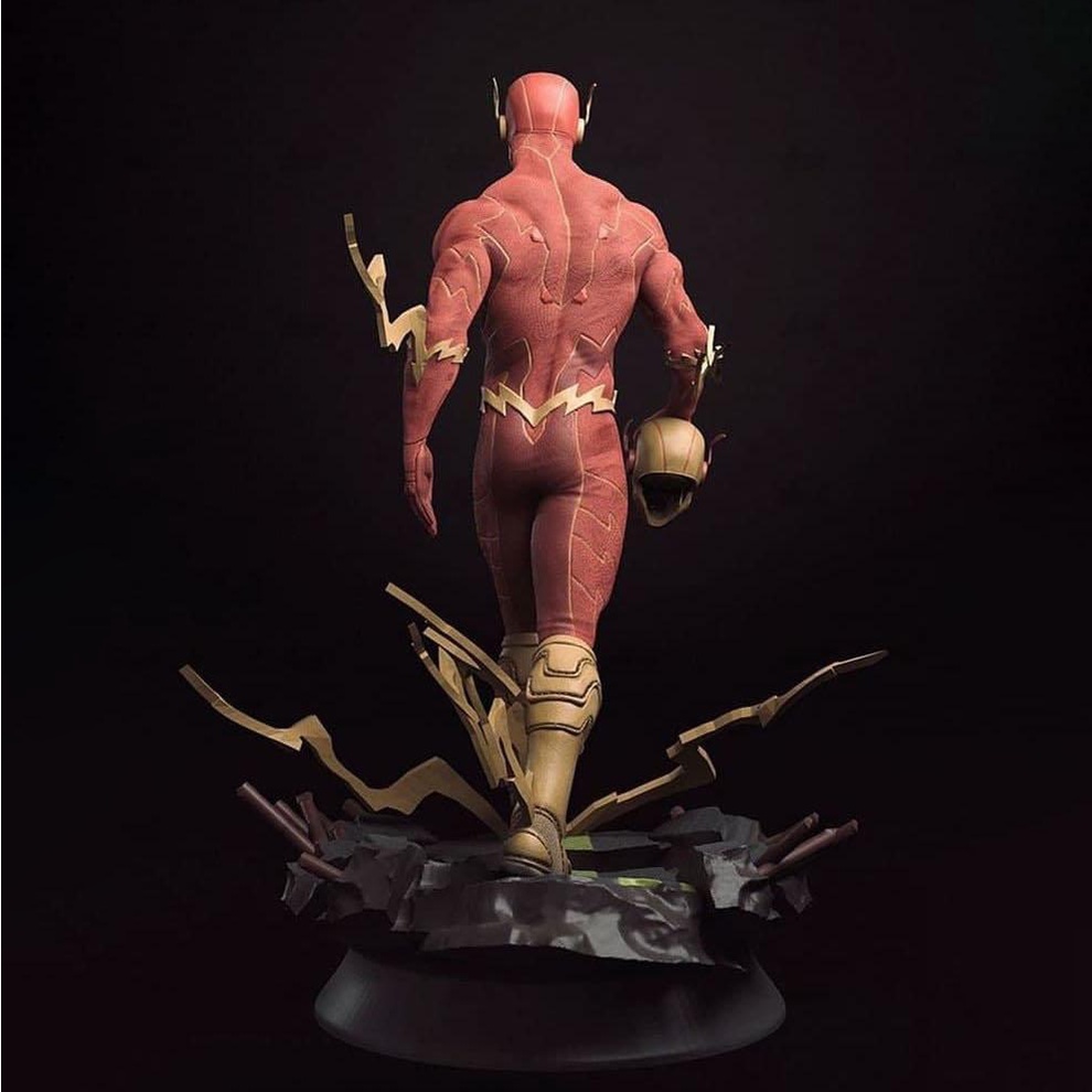 Tượng Flash DC Comic Bằng Chất Liệu Nhựa Resin - Cao 18 cm