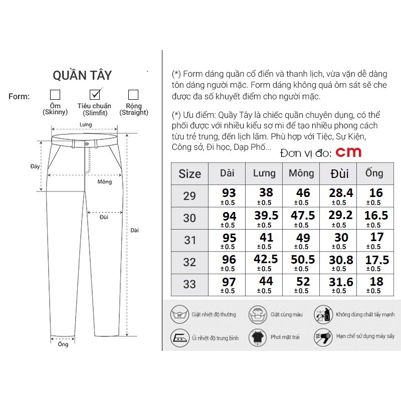 Quần Dài Tây Nam Đơn Giản Thương Hiệu Y2010 M2 20631 |YaMe|