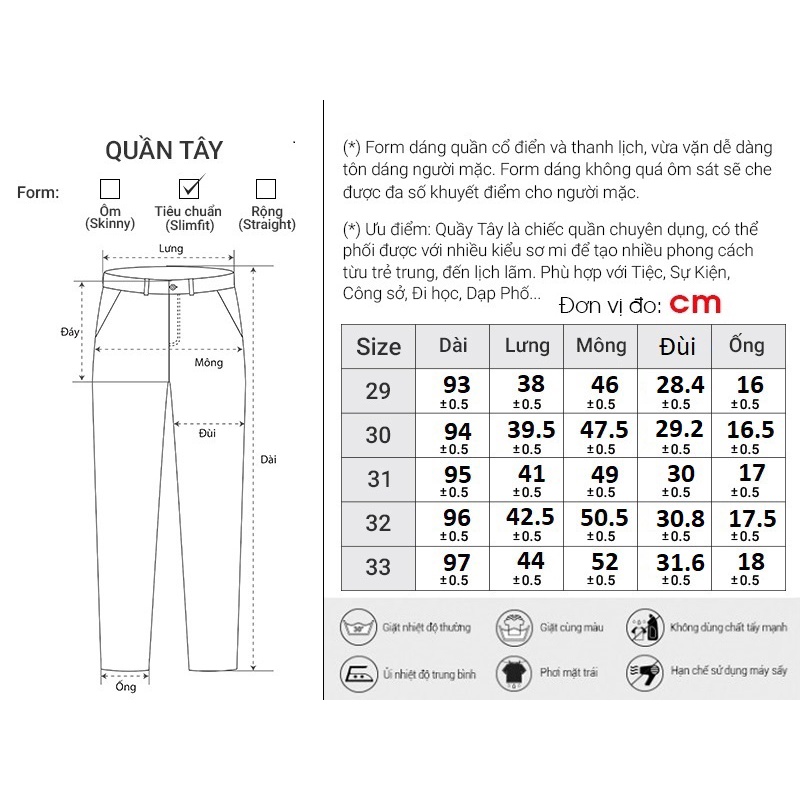 Quần Dài Tây Nam Đơn Giản Thời Trang Y2010 M1 20603 |YaMe|