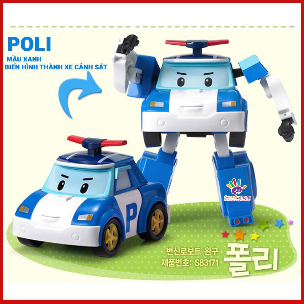 - Ảnh thật Bộ xe Biệt đội Poli Robocar biến hình 9