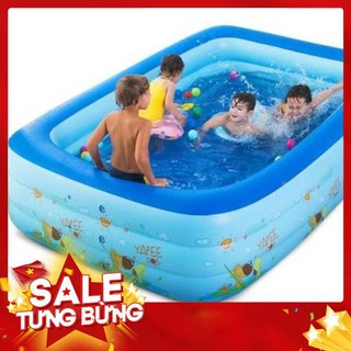 [FLASH SALE] BỂ BƠI PHAO BƠI 1,3M CHỮ NHẬT 3 TẦNG – Hàng mới về