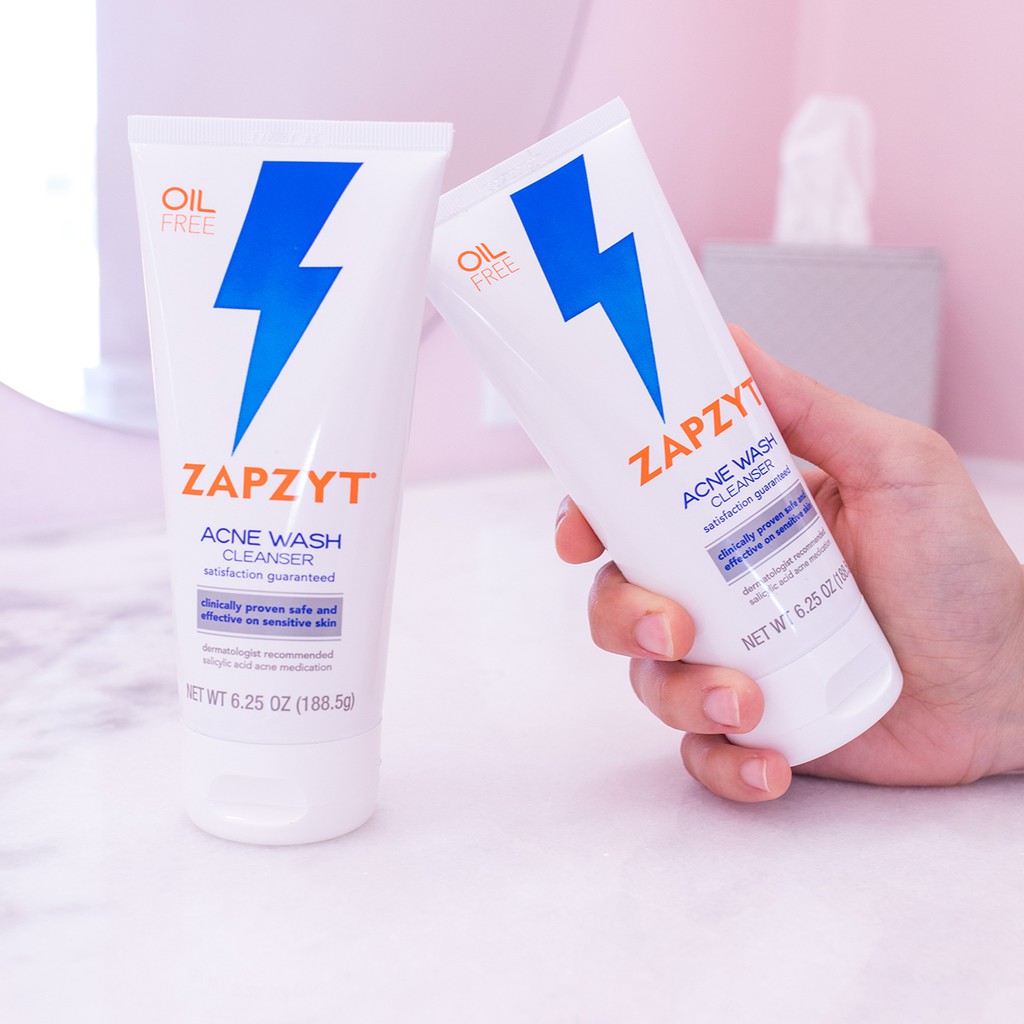 [Bill Mỹ] Sữa rửa mặt loại bỏ mụn dạng gel Zapzyt oil-free 2% Salicylic Acid (BHA) Acne Wash Cleanser | BigBuy360 - bigbuy360.vn