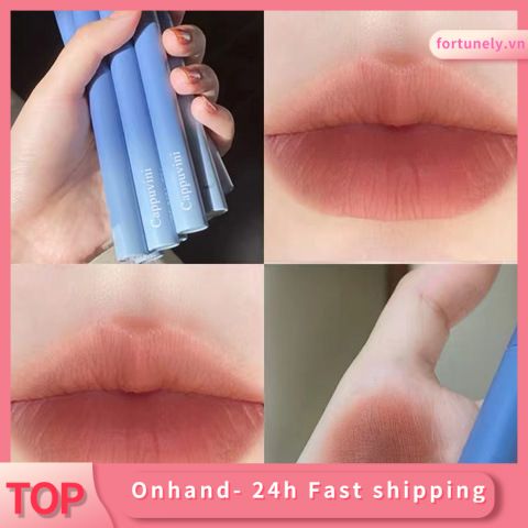 Fast delivery Son môi Cappuvini chống khô môi lên màu xinh xắn Waterproof  Son lì Velvet Matte | BigBuy360 - bigbuy360.vn