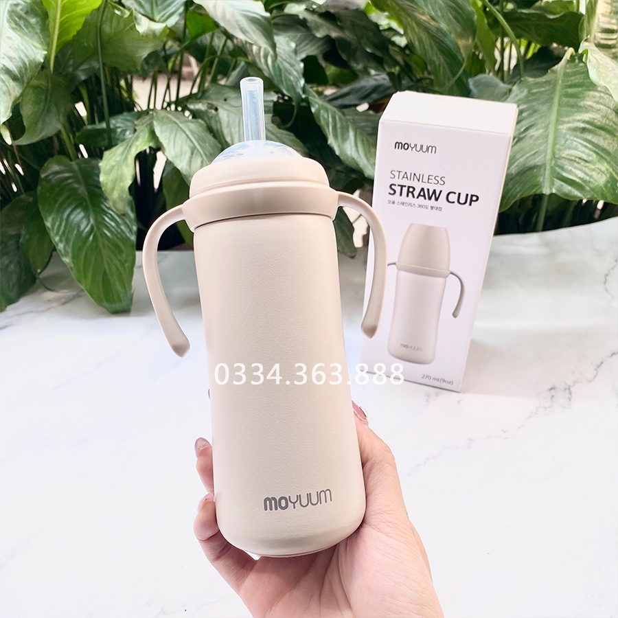 Bình Moyuum tập uống nước INOX 270ml