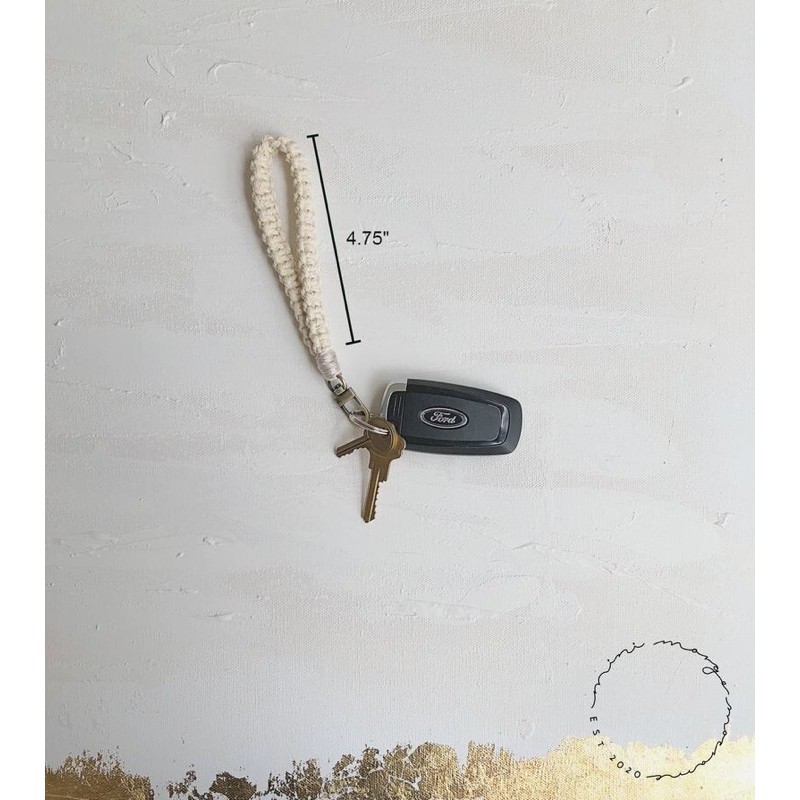 Móc khoá thắt dây macrame