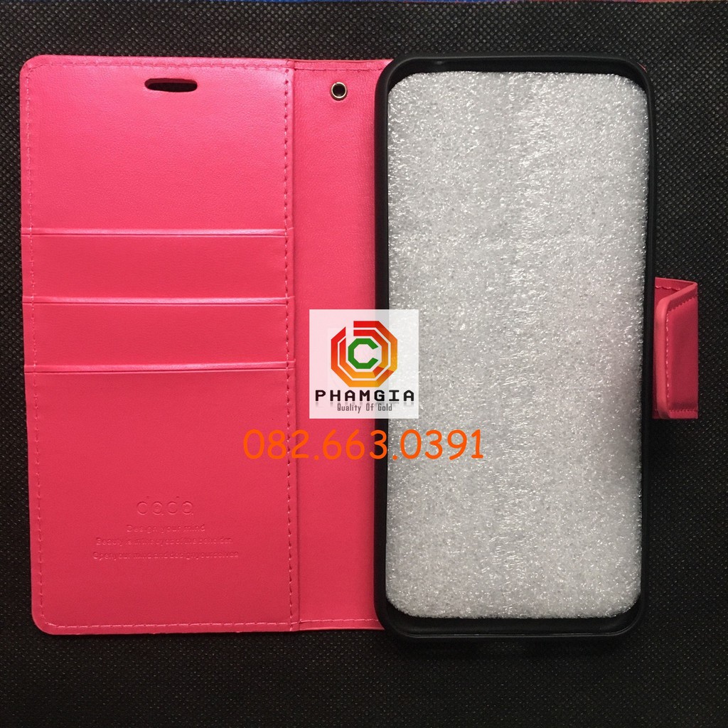 Bao da Vivo Y20/ Y20s/ Y12s chất liệu da sang trọng, có ngăn đựng thẻ siêu tiện lợi