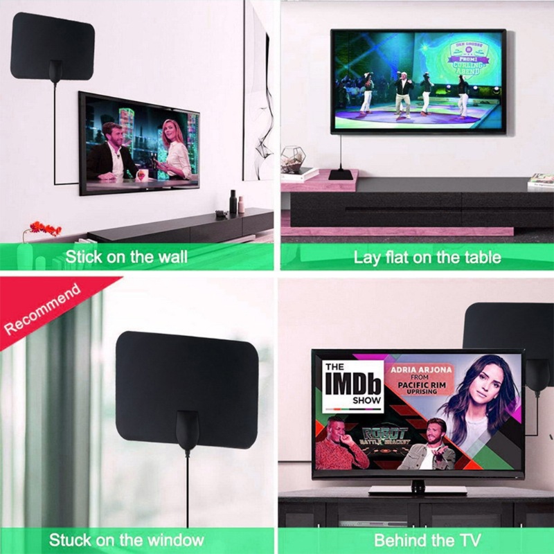 Bộ Ăng Ten Khuếch Đại Tín Hiệu Kỹ Thuật Số HDTV 1080P Phạm Vi 100 Dặm