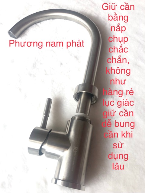 [LOẠI 1-HÀNG ĐÚC] Vòi Rửa Chén Bát Nóng Lạnh INOX 304 N4001 NA.GRAND và 2 dây HÀNG BAO XÀI ĐỔI MỚI 1 NĂM VÒI SỐ 7 A1