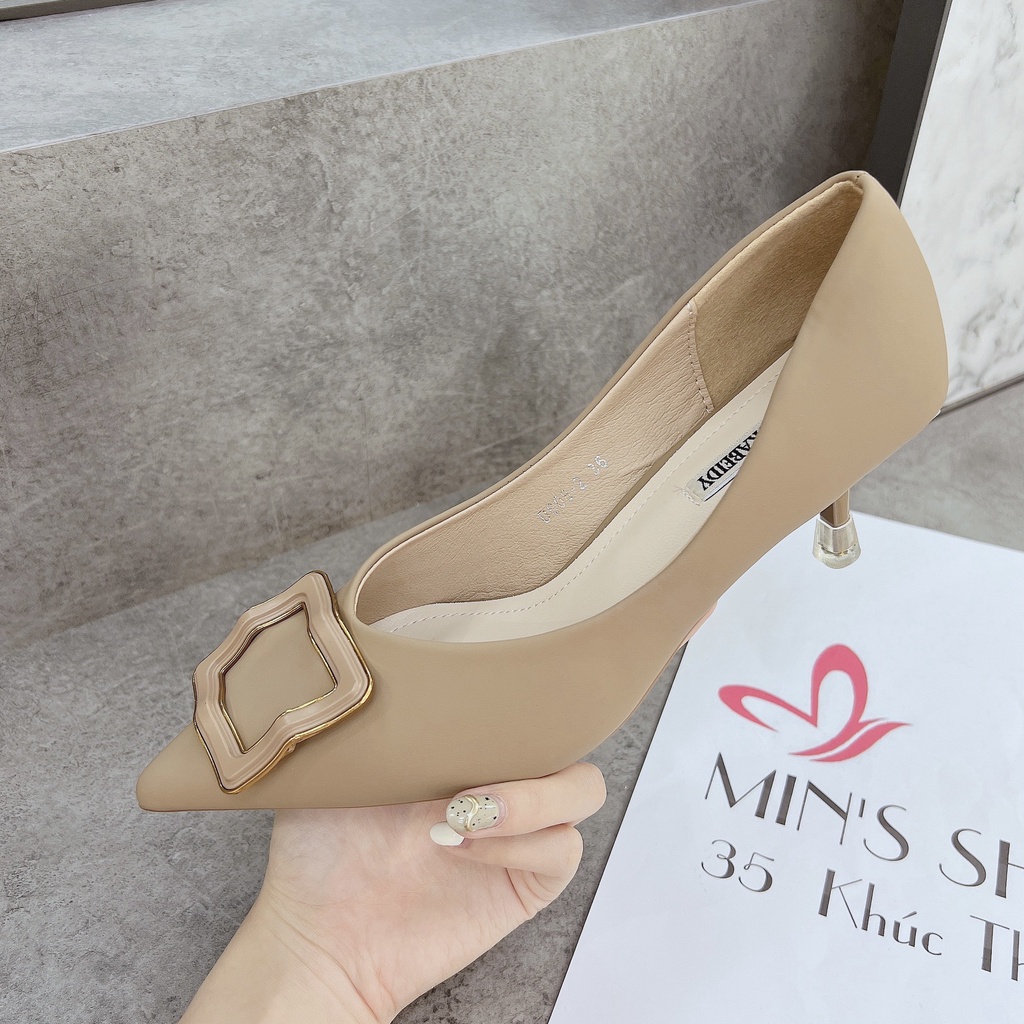 Min's Shoes - Giày Gót Nhọn Da Mềm Cao Cấp NC51