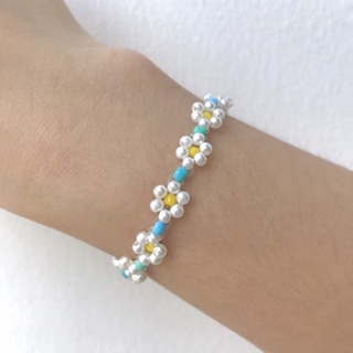 Handmade - Vòng tay hạt cườm hoa