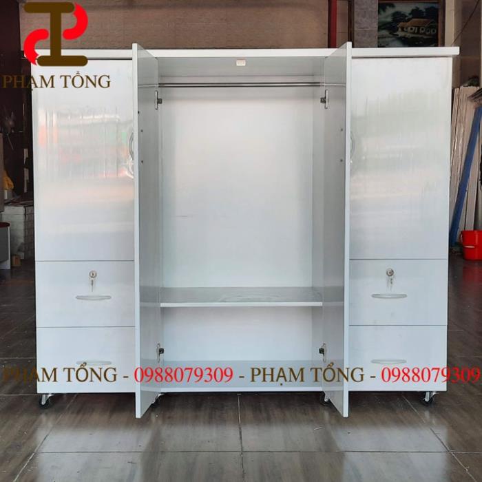 Tủ quần áo trẻ em màu trắng có ngăn kéo   Miễn phí giao hàng