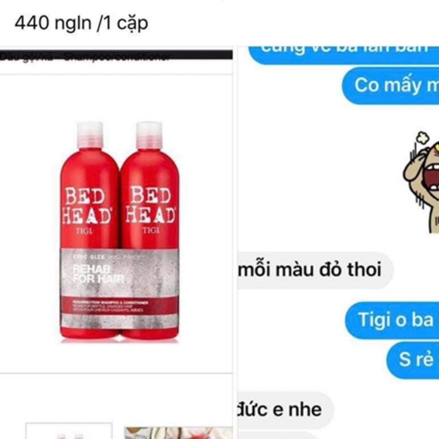 Dầu gội tigi đỏ