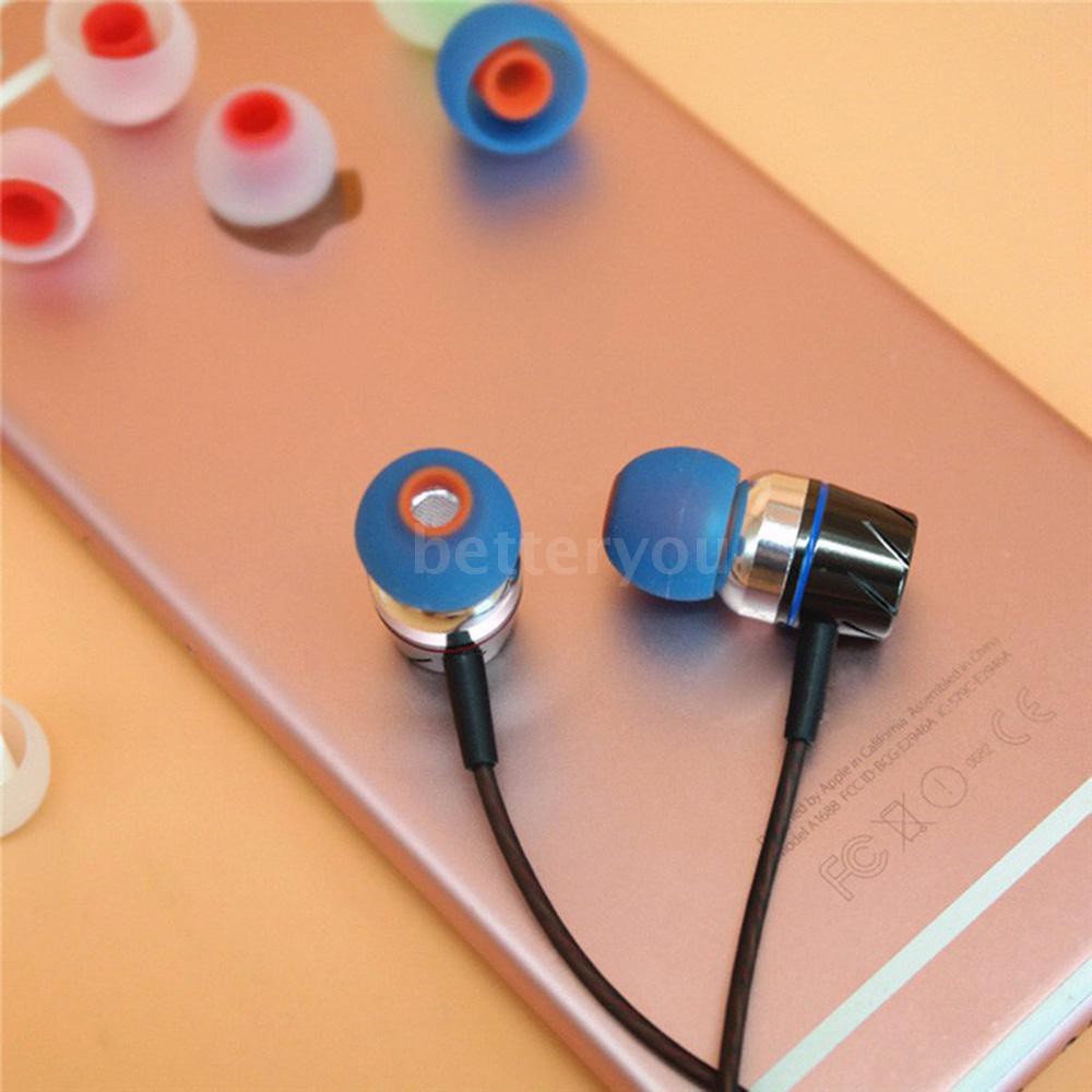 Silicone Set 6 / 12 Cặp Nút Bịt Tai Bằng Silicon 3.8mm Màu Ngẫu Nhiên | BigBuy360 - bigbuy360.vn