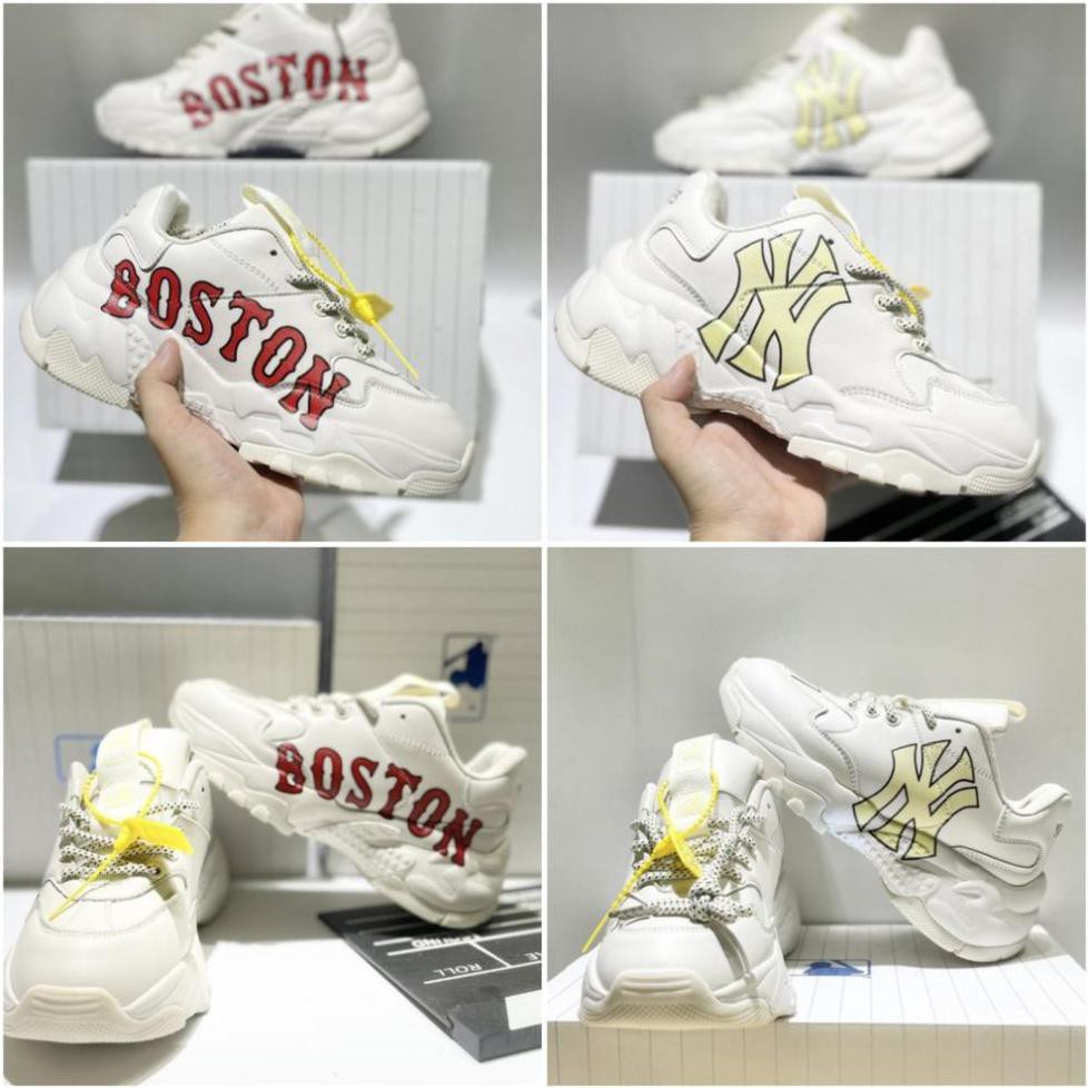 Giày Sneaker NY vàng - Boston Hàn Quốc tăng chiều cao [Lưu ý:chuẩn 1:1 Đế Tách] Nam Nữ