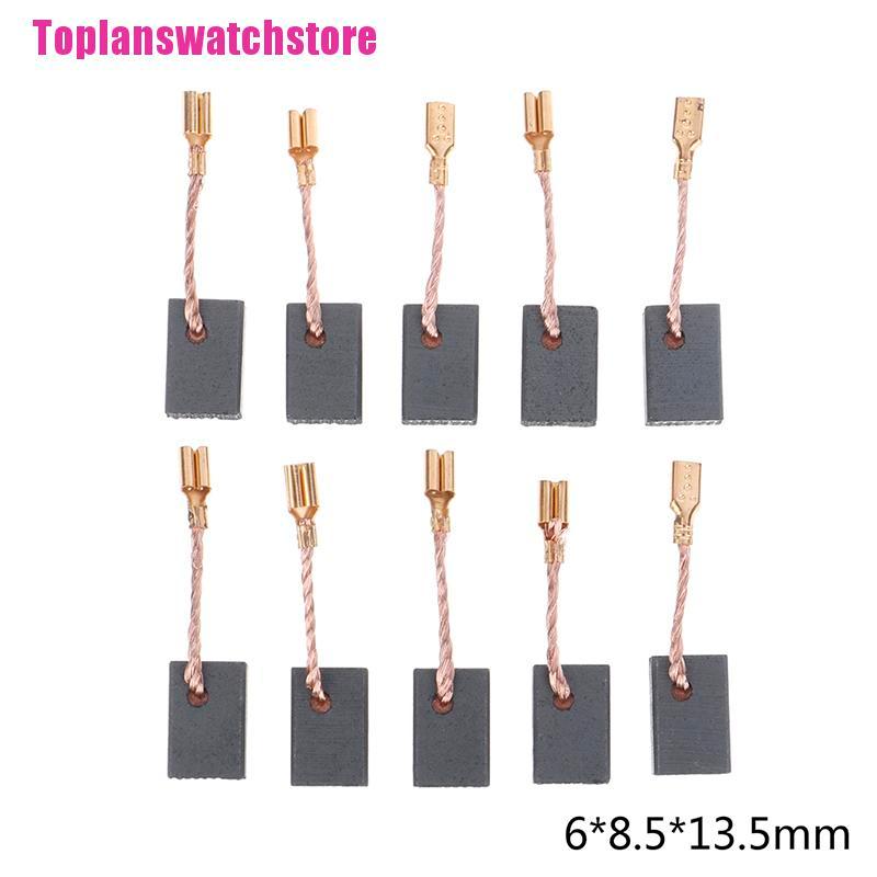 [Toplan] Set 10 Động Cơ Chổi Than Graphite Bằng Đồng Cho Máy Mài Góc