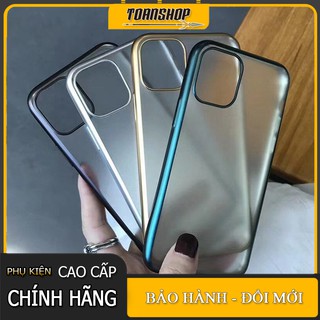 Ốp iPhone 12/ Mini/pro/promax hãng J-CASE lưng nhám viền màu chính hãng
