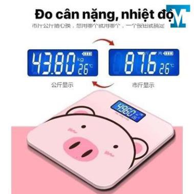 Cân Điện Tử Sức Khỏe Hình Chú Heo Xinh Xắn