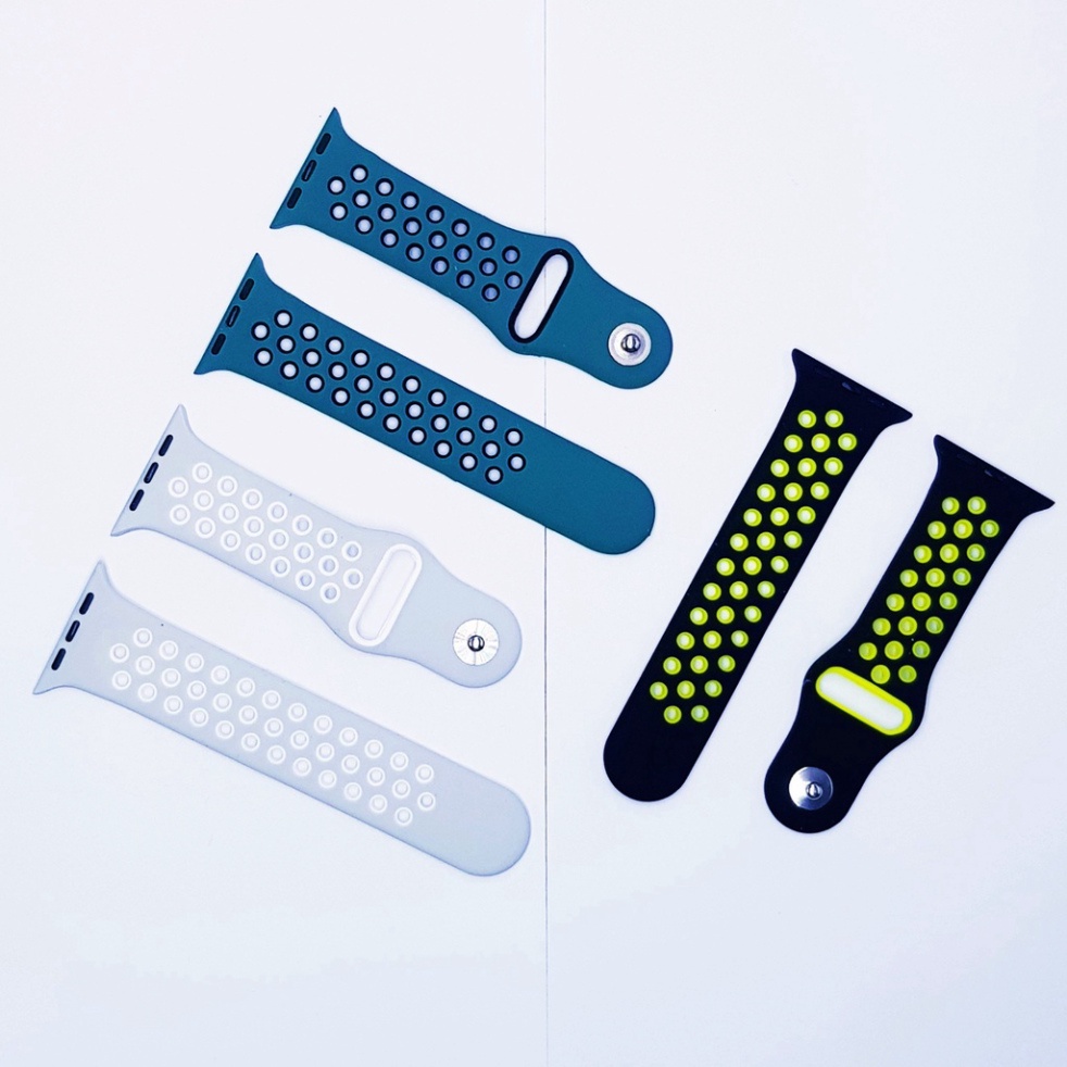 Dây đeo cao su thể thao cho đồng hồ thông minh Seri 1/2/3/4/5/SE/6/7 - Size 38/30/41/42/44/45 mm