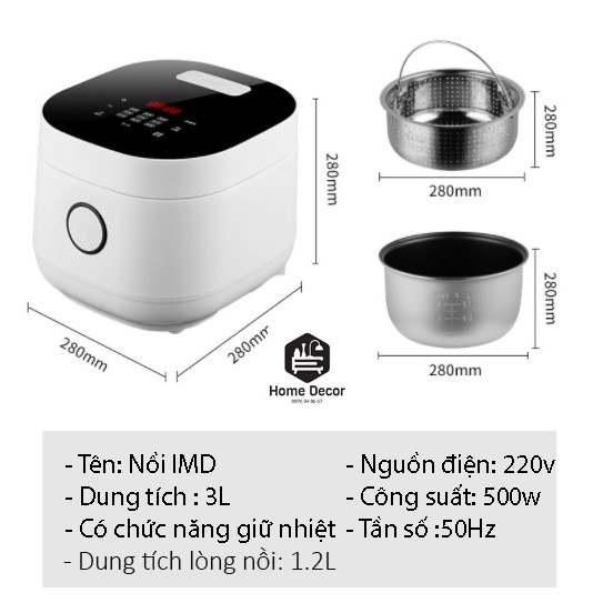 Nồi cơm điện thông minh cảm ứng IMD CHÍNH HÃNG 8 chế độ nấu khác nhau là sự khác biệt với cái nồi trên thị trường! | BigBuy360 - bigbuy360.vn
