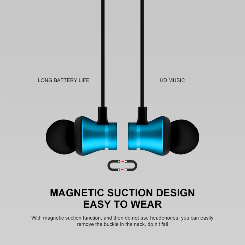 Tai Nghe Bluetooth Không Dây Xt11 Chống Thấm Nước Có Nam Châm
